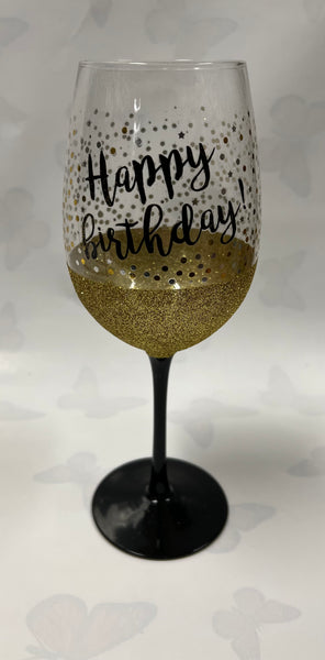 Birthday Wine Glass