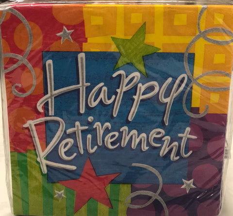 Luncheon Napkin -Happy Retirement