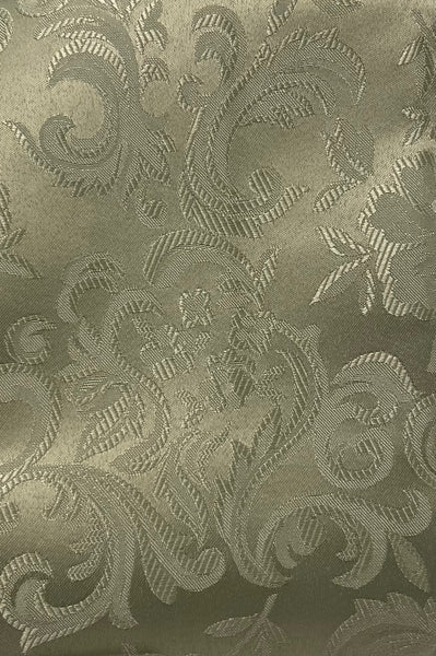 Table Cloth- Jacouard - Moss - Scalloped Edge