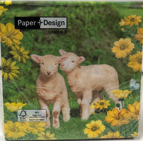 Luncheon Napkin - Easter Twins