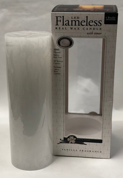 Candle Impressions -Battery Candle -White 10”