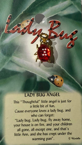 Lady Bug Angel Pin
