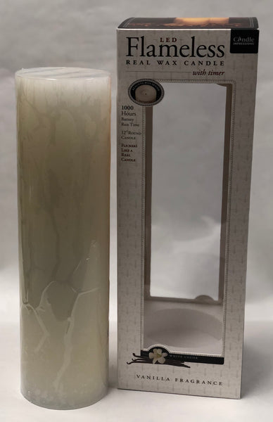 Candle Impressions -Battery Candle -White 12”