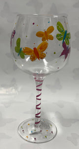 Butterfly Wineglass