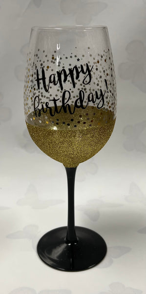 Birthday Wine Glass