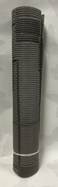 Woven Vinyl Table Runner -Grey and Black