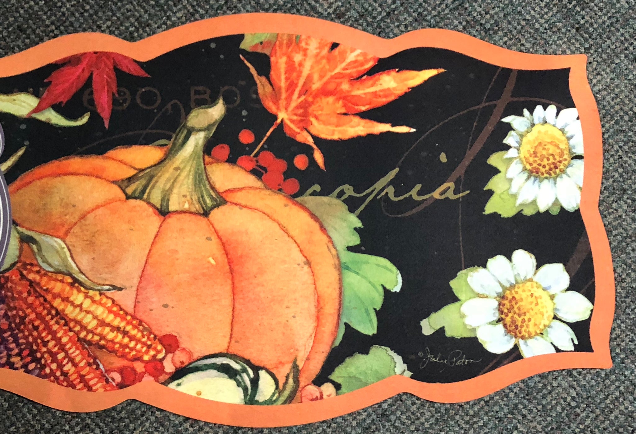 Pumpkin Fall Mat - Large