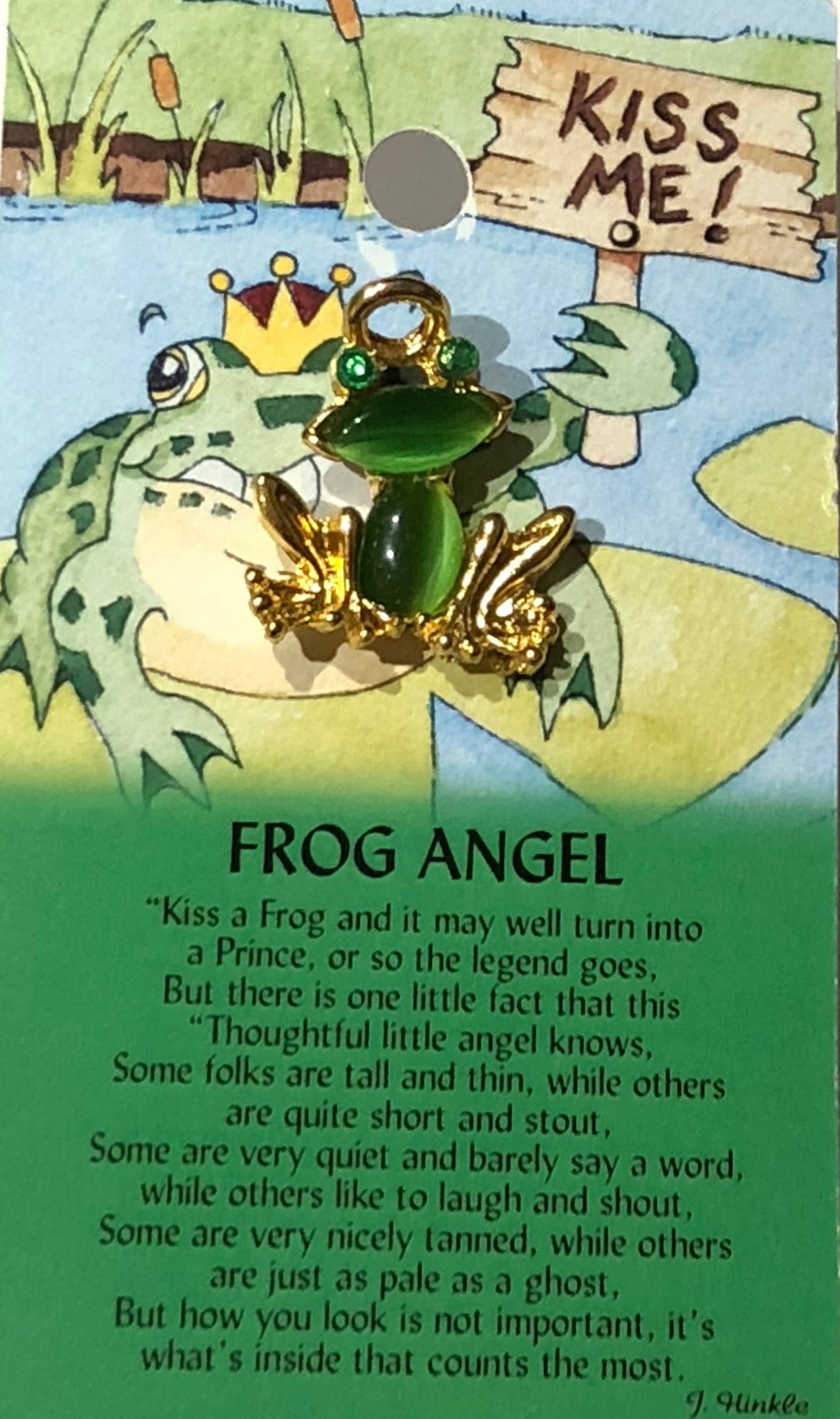 Frog Angel Pin