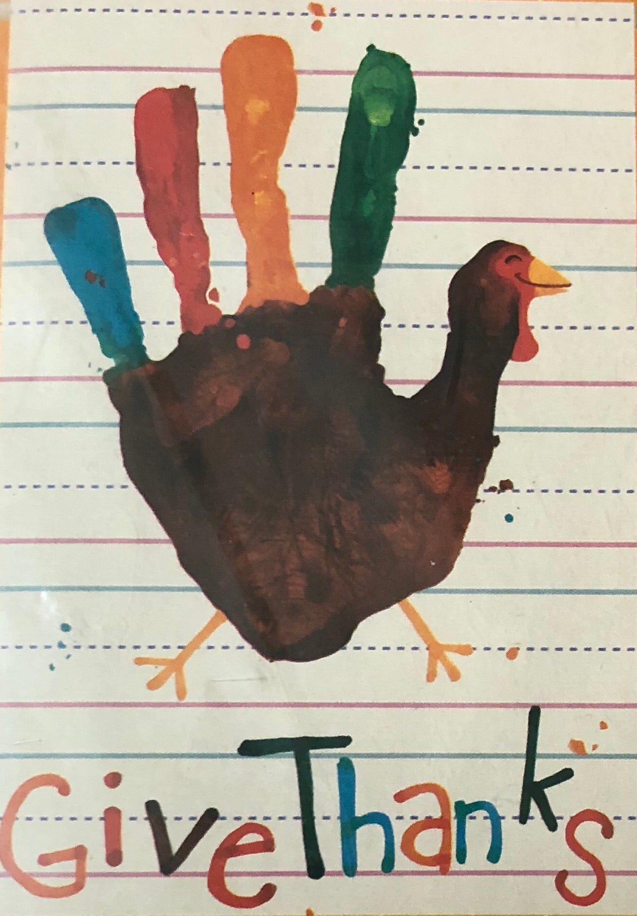 Give Thanks- Large Flag