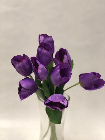 Purple Tulip Bunch- Artificial