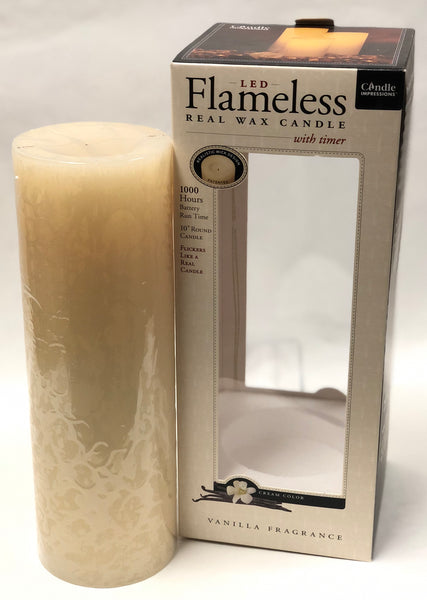 Candle Impressions -Battery Candle -Cream 10”