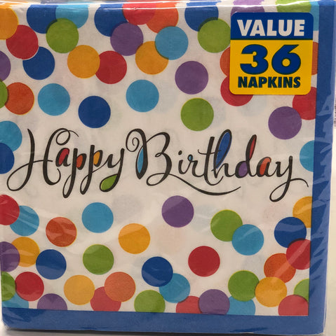 Luncheon Napkin-Confetti Bash