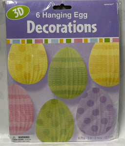 Paper Egg Hanging Decorations