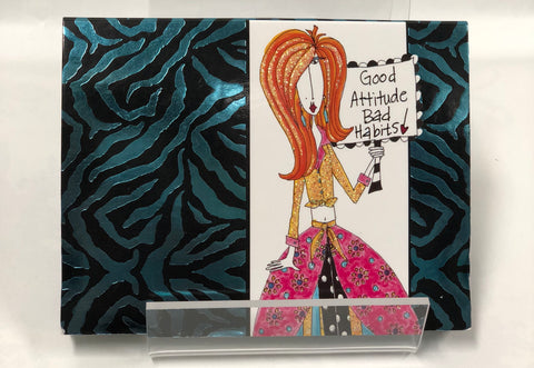 Forget - Me - Nots Note Pad -Good Attitude