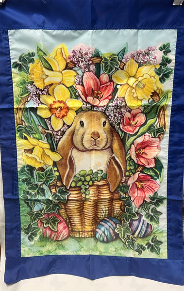 Bunny Blooms - Large Flag
