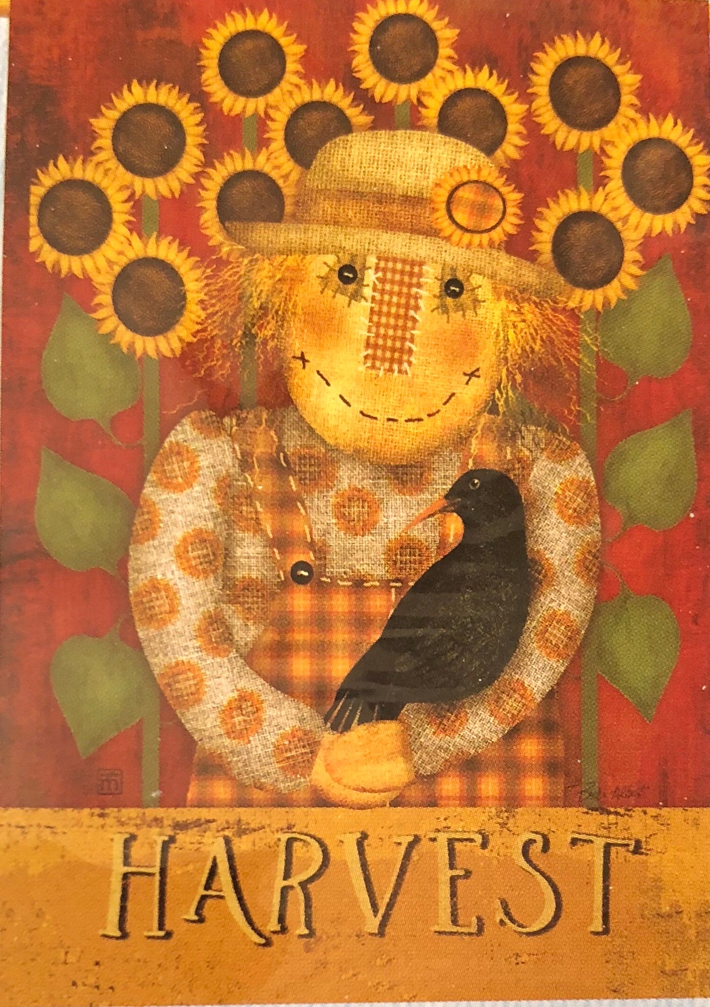 Harvest Scarecrow - Large Flag
