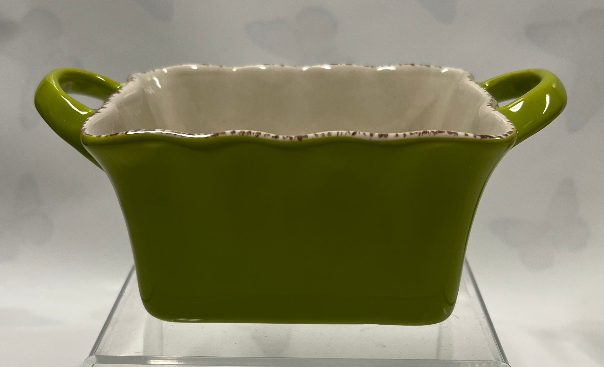 Green Ramekin -Rectangle