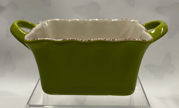 Green Ramekin -Rectangle