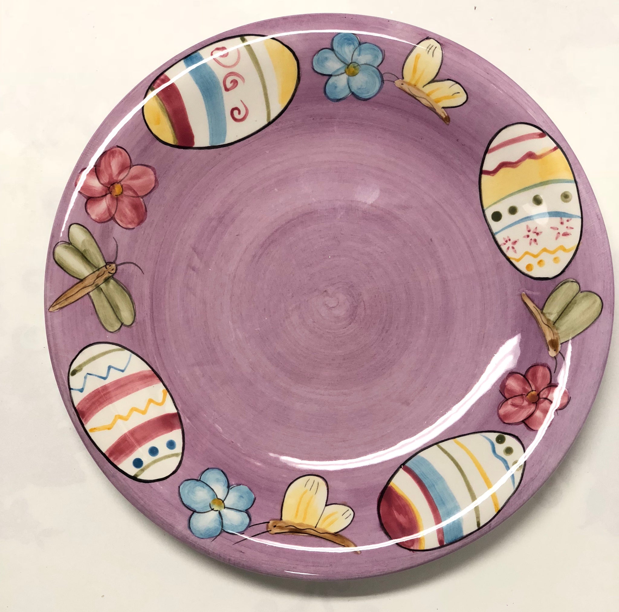 Purple Easter Plate