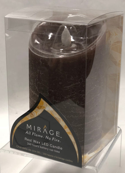 Mirage -Battery Candle -Acorn Brown