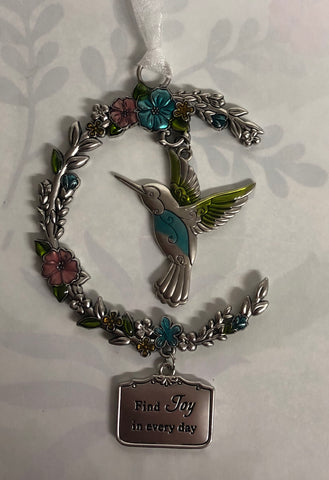 Hummingbird Ornament - Joy