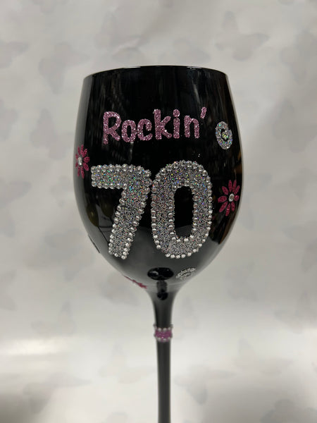 Rockin’ 70 Wine Glass