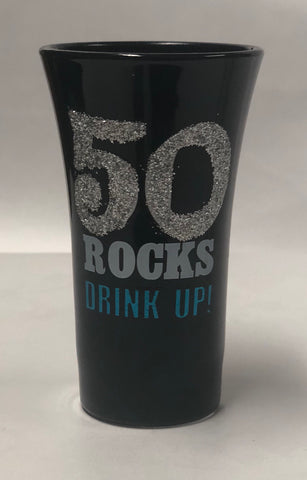 50 Rocks Shot Glass