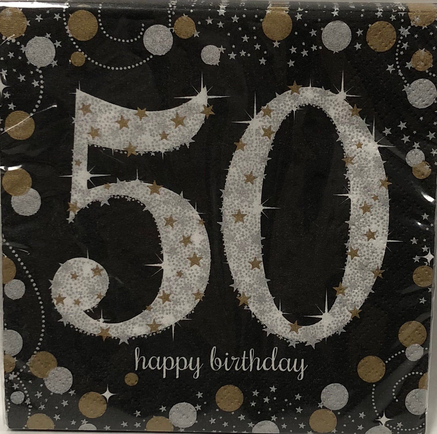 Cocktail Napkin- Sparkling Celebration 50