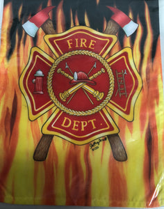 Fire Dept. -Small Flag