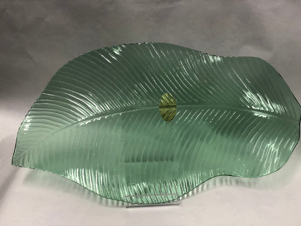 Large Green Leaf Serving Platter