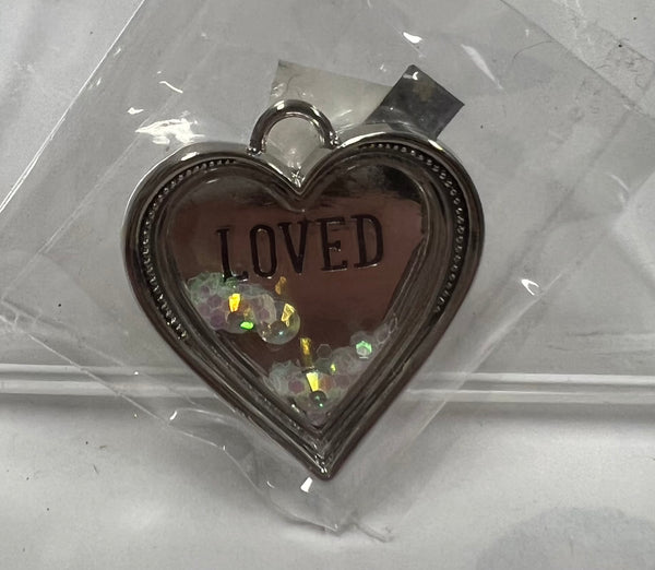 Sparkling Heart Charm-Pendent