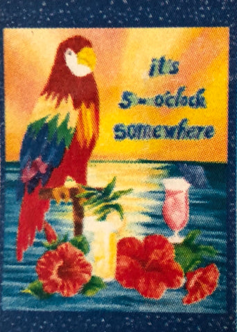5 O'clock Somewhere -Large Flag