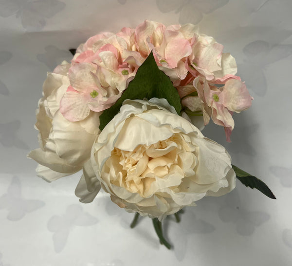 Peony and Hydrangea Bouquet -Light Pink