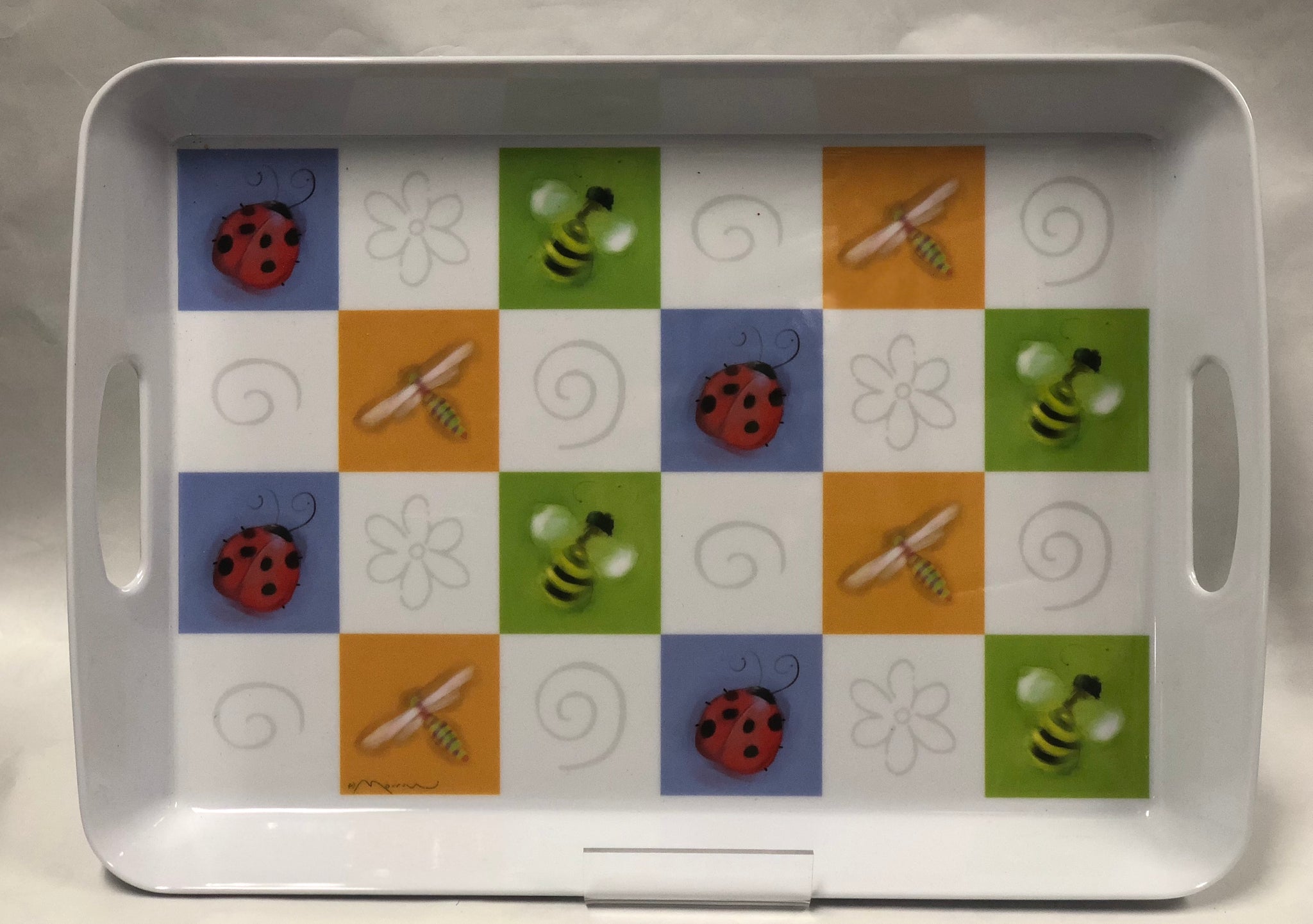 Ladybug, Bee and Dragonfly Tray