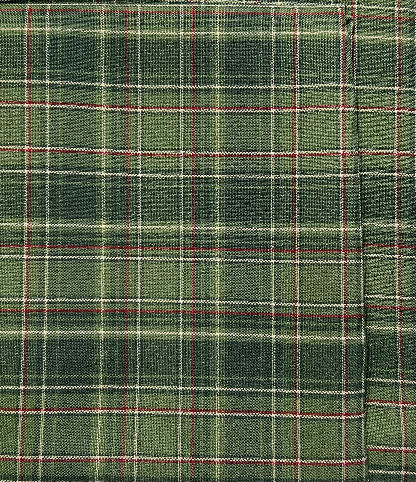 Table Cloth- Winter Plaid- Green and Red
