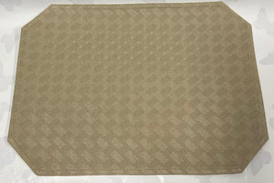 Taupe Weave Cloth Placemat