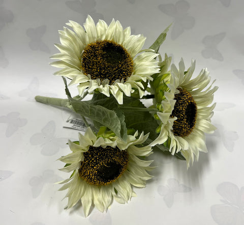 Small Sunflower Bunch -Cream