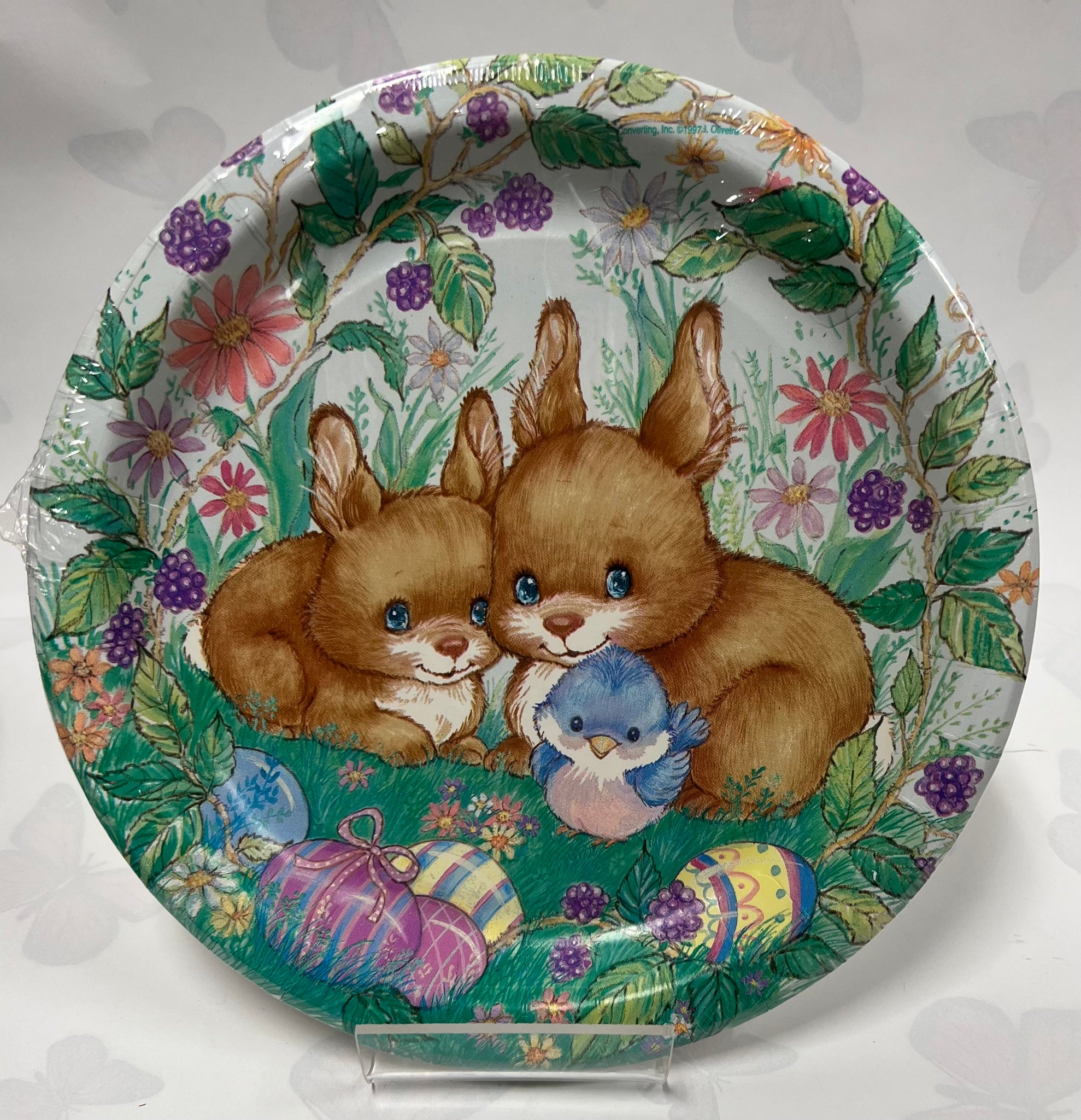 Easter Garden Paper Plates