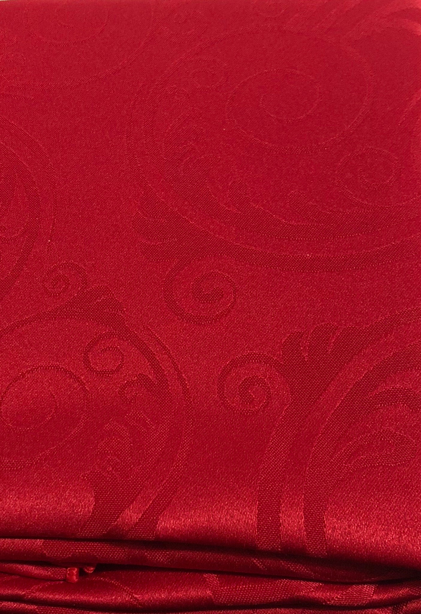 Table Cloth -Swirls -Red