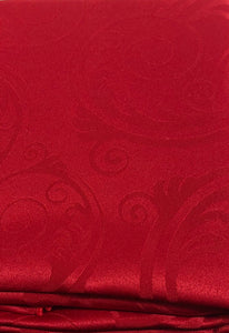 Table Cloth -Swirls -Red
