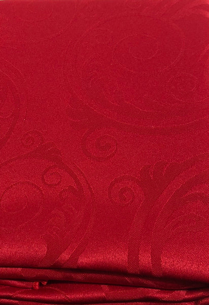 Table Cloth -Swirls -Red