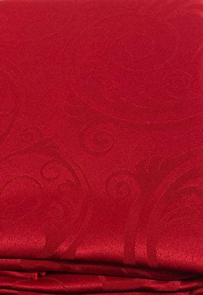 Table Cloth -Swirls -Red