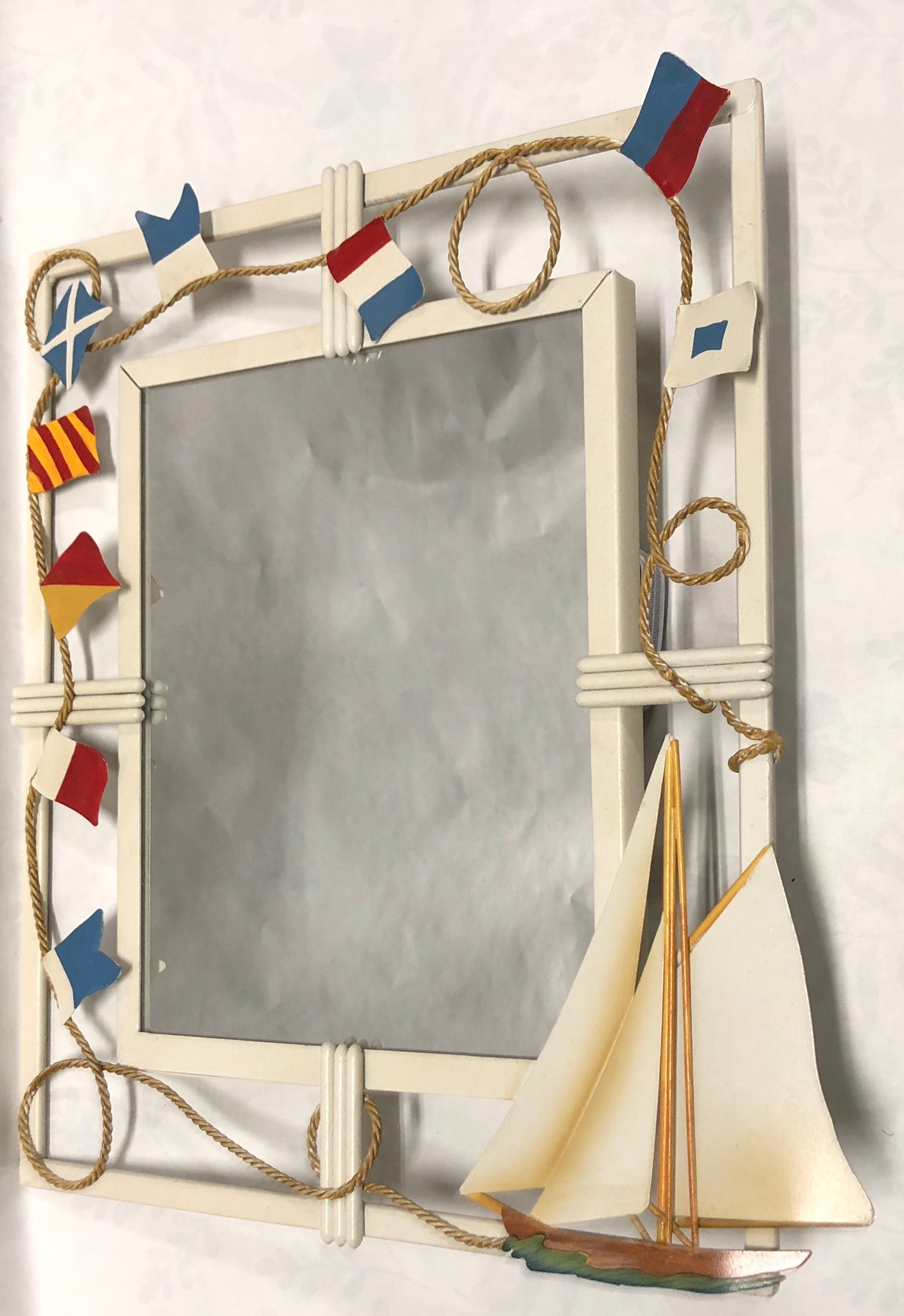 Metal Sailboat Mirror