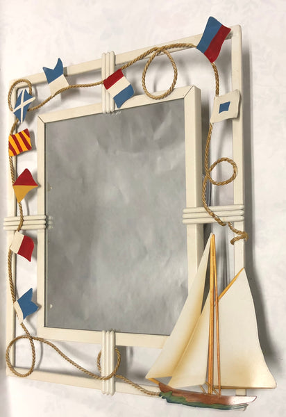 Metal Sailboat Mirror