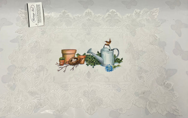 Placemat -Heirloom -White/Pattern