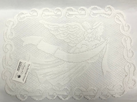 Placemat -Joyful Angel -White