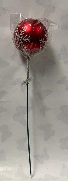 Medium Matte Ball Pick -Snowflake