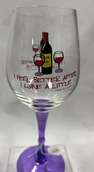 Wine A Little -Wineglass