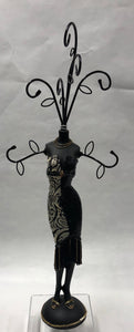 Jewellery Holder -Black Dress With Sequins