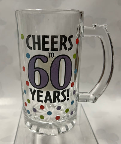 60 Years Beer Mug